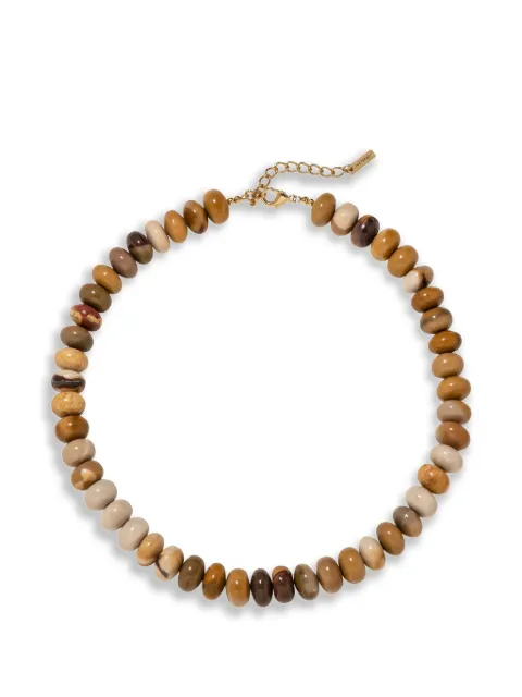 Jennifer Behr Corisande beaded necklace Gold 118PB3JASPER
