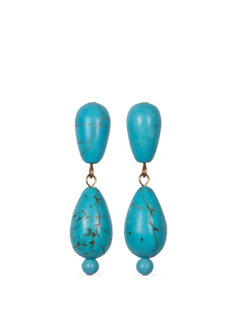 Jennifer Behr Lulani drop earrings Gold 118RA25TURQUOISE