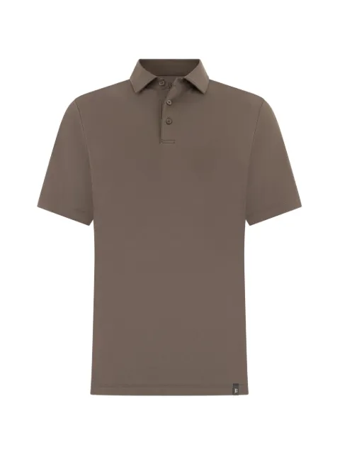 Boggi Milano button polo shirt Brown BO26P034703
