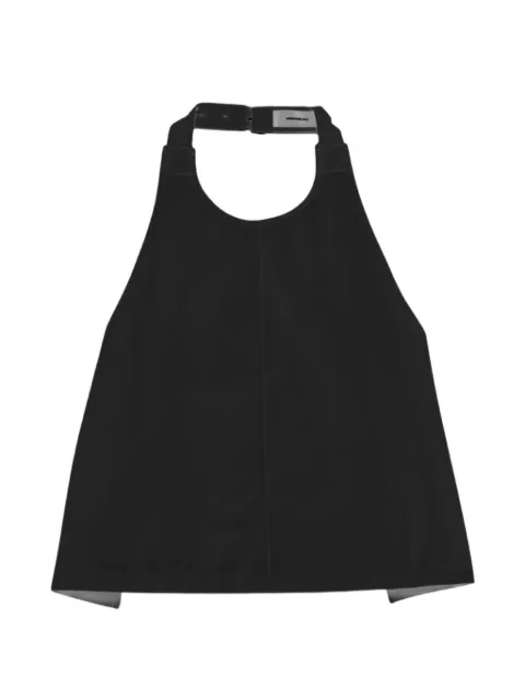 WARDROBE.NYC draped halterneck top Black W1142H26CV