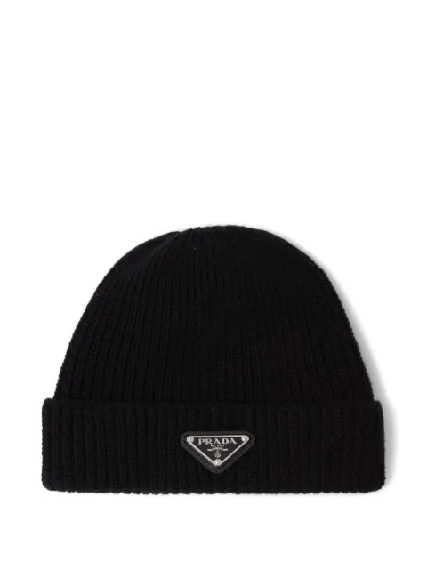 Prada wool and cashmere beanie Black 2HC4263IM