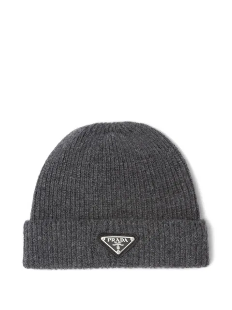 Prada wool and cashmere beanie Grey 2HC4263IM
