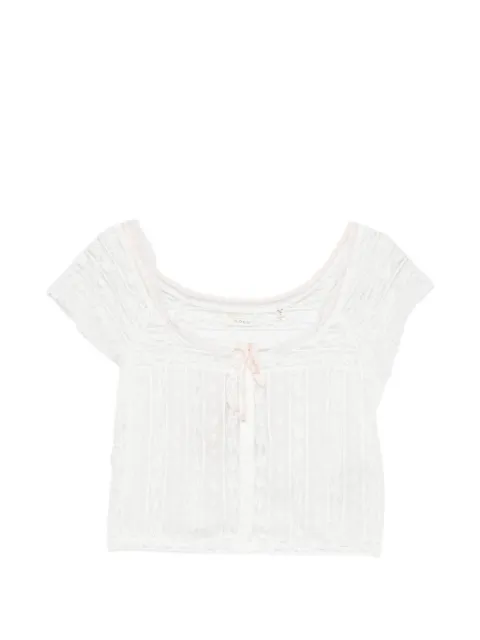 DÔEN Greta lace-trim top White 2011469