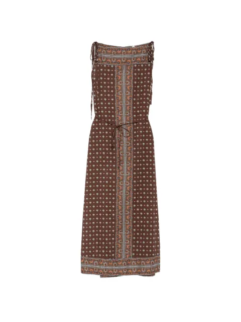 DÔEN Amarante midi dress Brown 489720398
