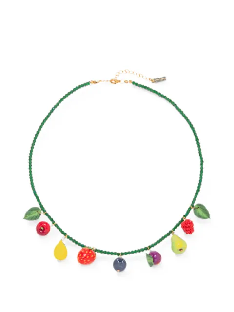 Jennifer Behr Fruita beaded necklace Green 119PA6