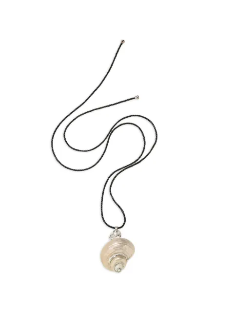 Jennifer Behr Liora shell-pendant necklace Silver 12PD9