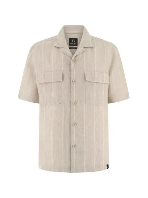 Boggi Milano striped shirt Neutrals BO26P046801