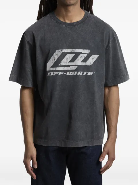 Off-White crew-neck T-shirt Grey OMAA120S26JER00A0001