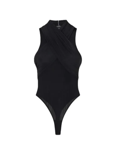 WARDROBE.NYC translucent tank bodysuit Black W1175H26NY