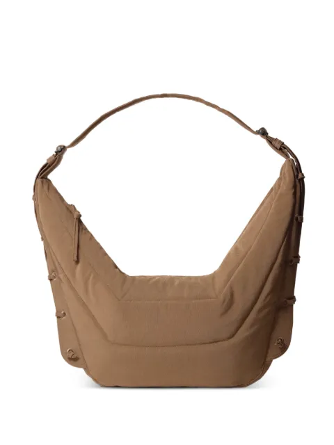 LEMAIRE large soft Game bag in nylon canvas Brown BG0105LF1330