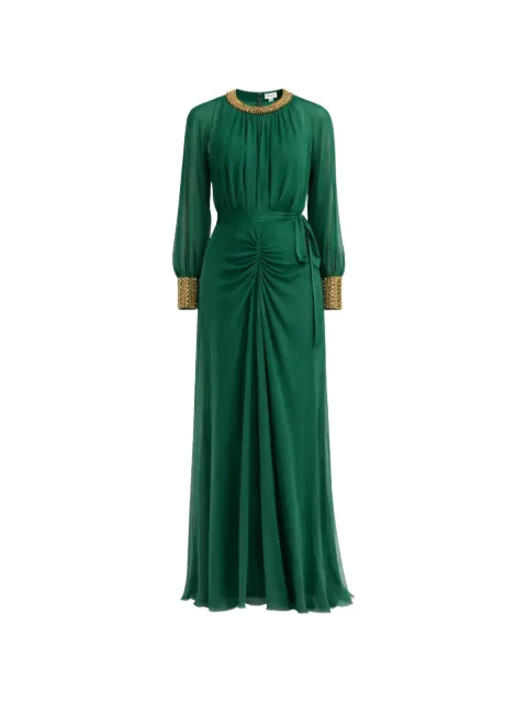 Temperley London Tahira beaded gownmaxi dress Green 26XRAM3677C