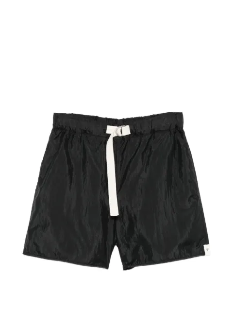 Jil Sander belted crinkled shorts Black J40KA0256J70003