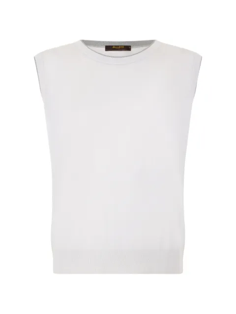 Moorer sleeveless vest White ALTENAGLA