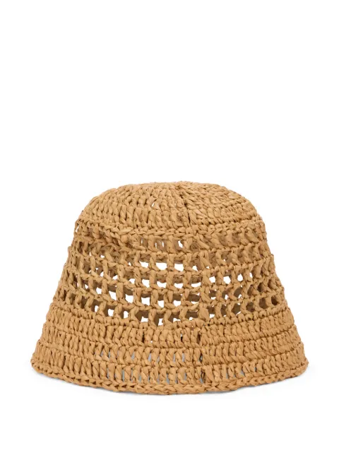 Fabiana Filippi woven bucket hat Neutrals SAD273A751H5110000