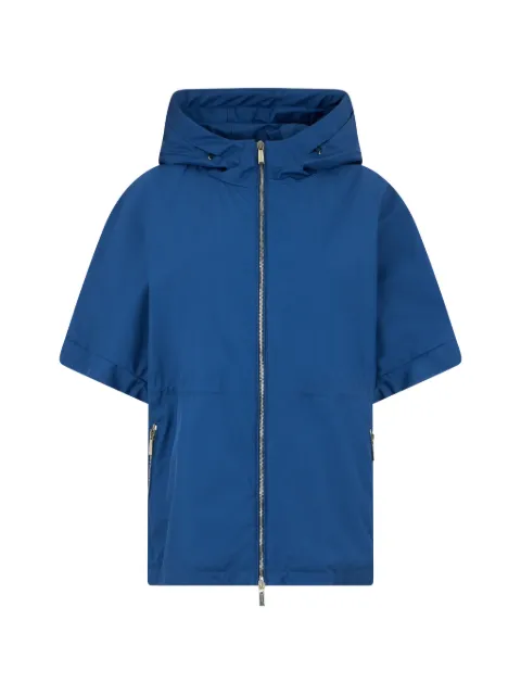 Moorer hooded short-sleeve jacket Blue PENELOPEGF