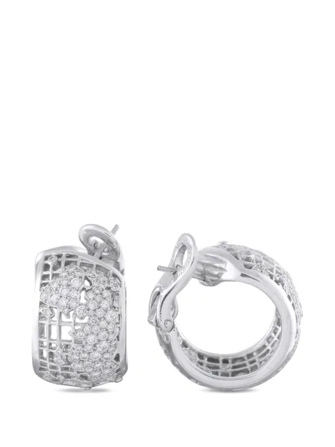 CHANEL Pre-Owned diamond earrings Silver CH08031126