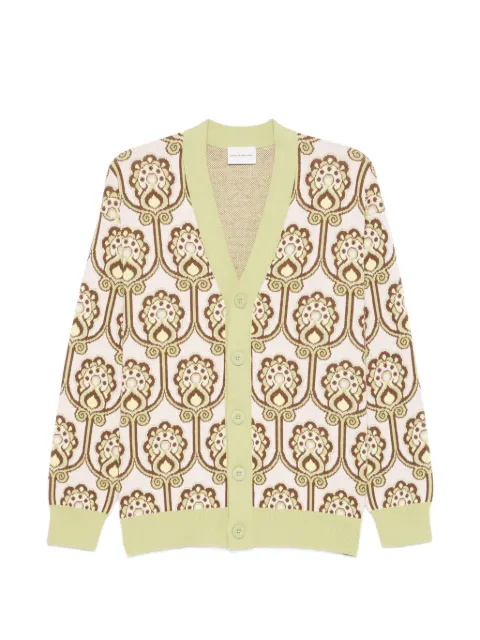 Drôle De Monsieur Tapisserie Florale cardigan Pink JCA175CO147LPI