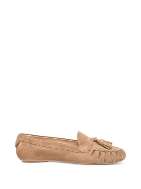 Gianvito Rossi THèa tassel suede loafers Brown G2544805GOMSUE