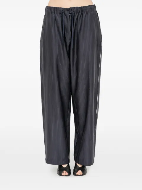 FAÇON JACMIN Pieter pinstriped straight trousers Blue PIETER