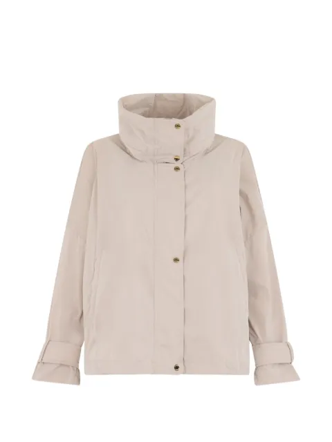 Moorer high-neck long-sleeve jacket Neutrals LIONNEOS