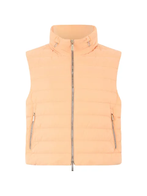 Moorer quilted gillet Orange GLADYSOS