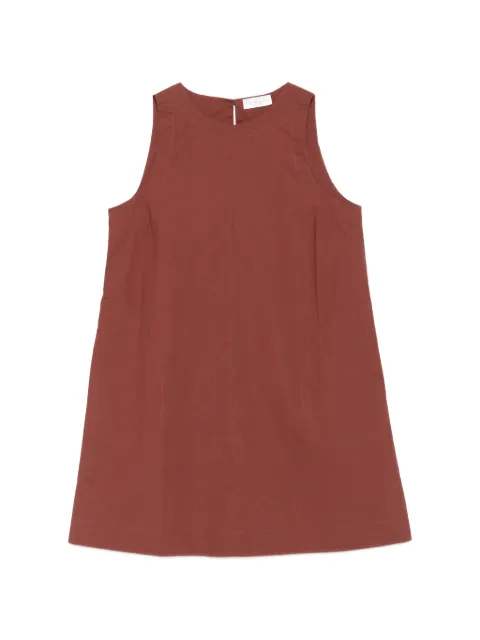 Roberto Collina sleeveless A-line mini dress Brown 261FXA51031