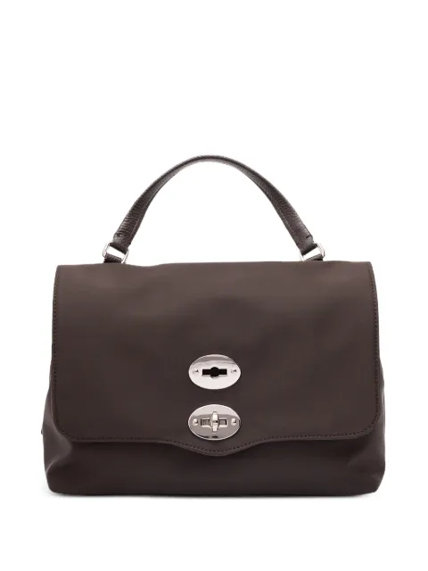 Zanellato small Postina twist-lock-fastening tote bag Brown 680102000000S