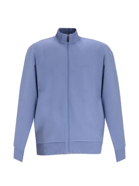 BOSS long-sleeve zip-up sweatshirt Blue 50555496