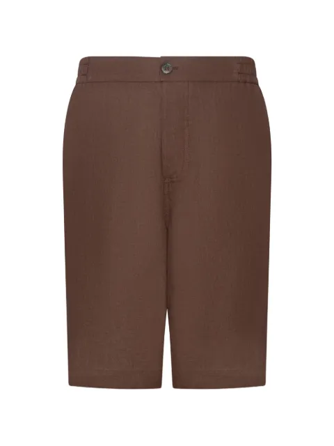 FRANZESE COLLECTION linen bermuda shorts Brown AU5373Q1009