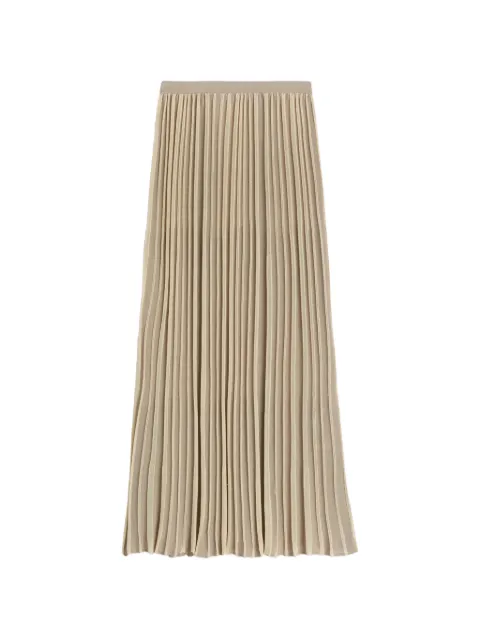 Maccapani Terry pleated skirt Neutrals M26E1ACMN006MN13156
