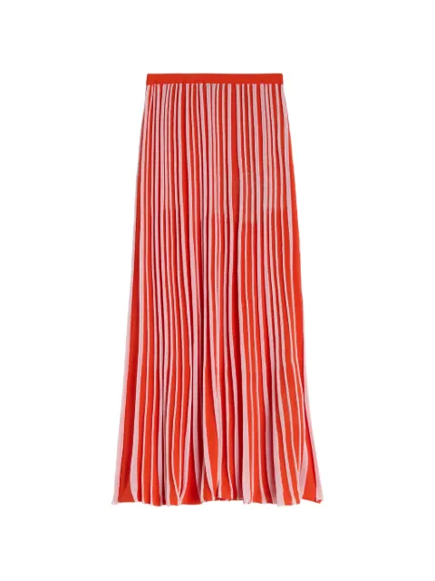 Maccapani Terry striped skirt Red M26E1ACMN006MN13306