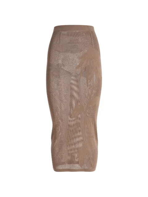 Maccapani seamless overlay skirt Neutrals M26E1ACJN030UN01157