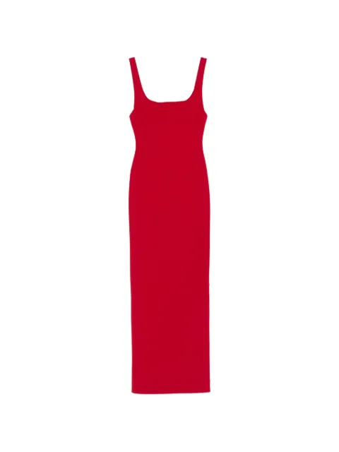 Solace London Aneila square-neck maxi dress Red OS47017