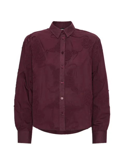 ROTATE BIRGER CHRISTENSEN flower oversized shirt Purple 1161552734
