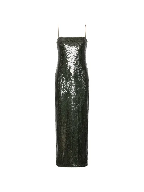 ROTATE BIRGER CHRISTENSEN sequin-embellished slip maxi dress Green 116139265