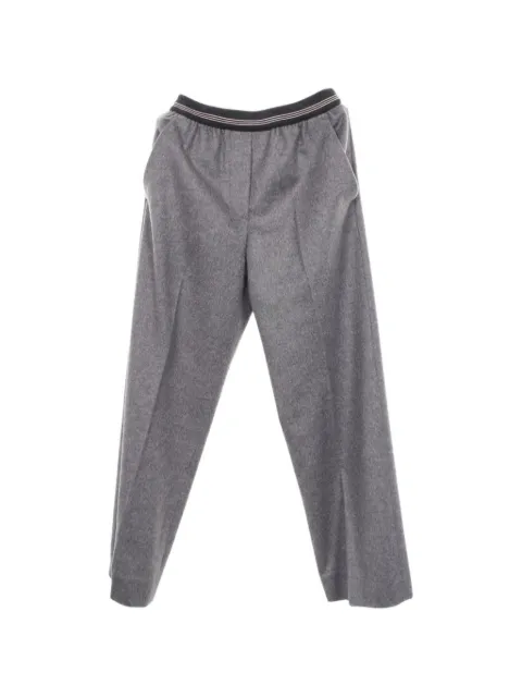 Miu Miu Pre-Owned 2010s straight-leg trousers Grey 1055779