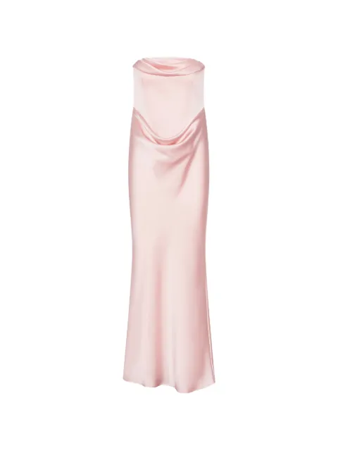 ROTATE BIRGER CHRISTENSEN corsage long dress pink Pink 116336345