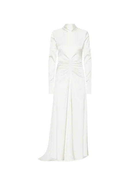 ROTATE BIRGER CHRISTENSEN ls scarf dress white Neutrals 116344857