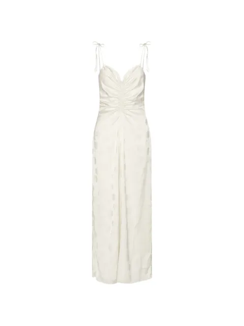 ROTATE BIRGER CHRISTENSEN drapy slip maxi dress Neutrals 116327857