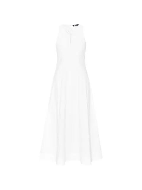 ROTATE BIRGER CHRISTENSEN sleeveless flower midi dress White 116143400