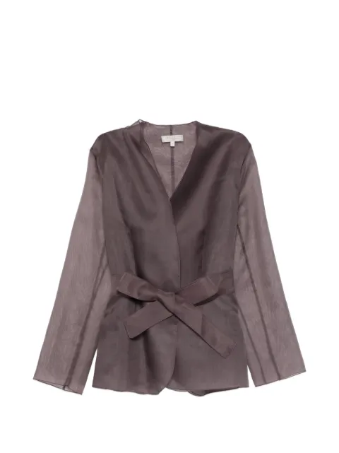 Antonelli Elia tie-belt jacket Purple Q3693256