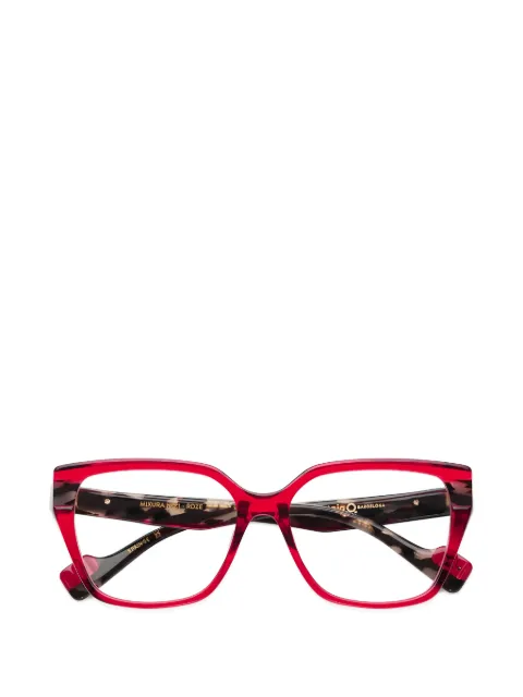 Etnia Barcelona Mixura square frame glasses Red MIXURANO1