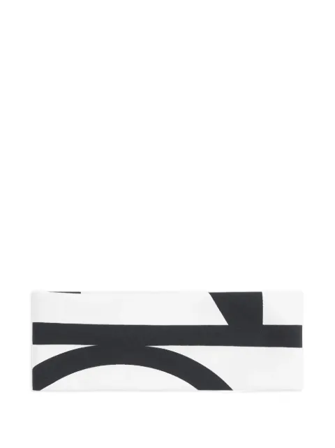 TOTEME monogram-print headband White 253WSH0043FB0221141