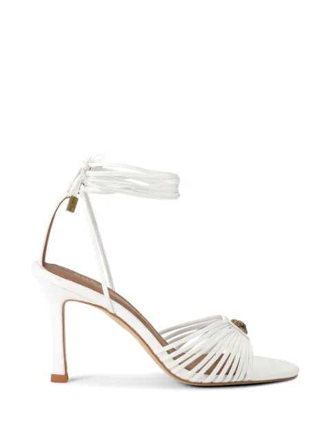 Kurt Geiger London 90mm leather heeled sandals White 5601410109