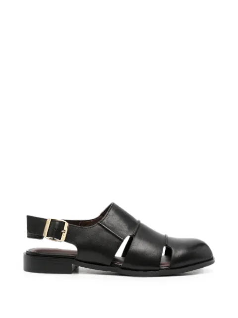 ADRIANNA FERETTI buckle-fastening caged sandals Black 603926122