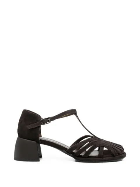 ADRIANNA FERETTI suede T-bar sandals Brown 603926124