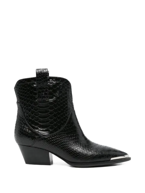 ADRIANNA FERETTI snake-pattern boots Black 603926105