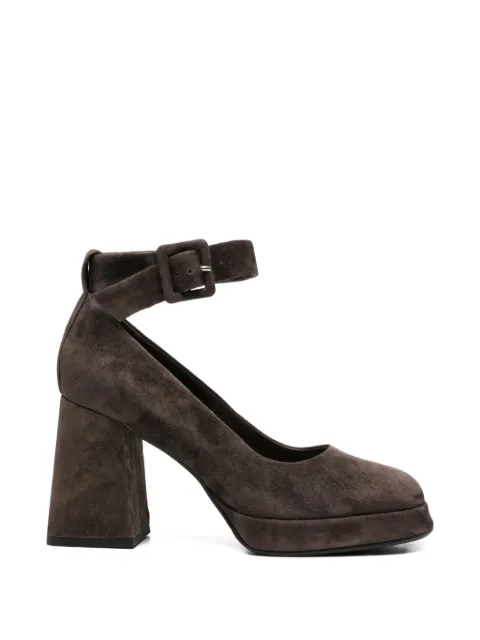 ADRIANNA FERETTI buckle-detail pumps Brown 603926114