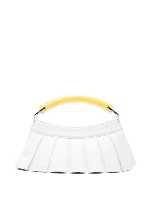 Lacoste H Lenglen pleated tote bag White NU5368DP