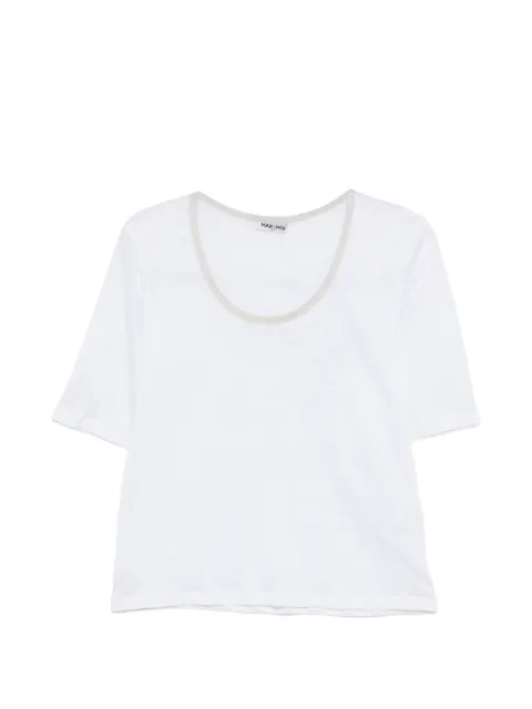 Max & Moi scoop-neck T-shirt White E26TOMIA